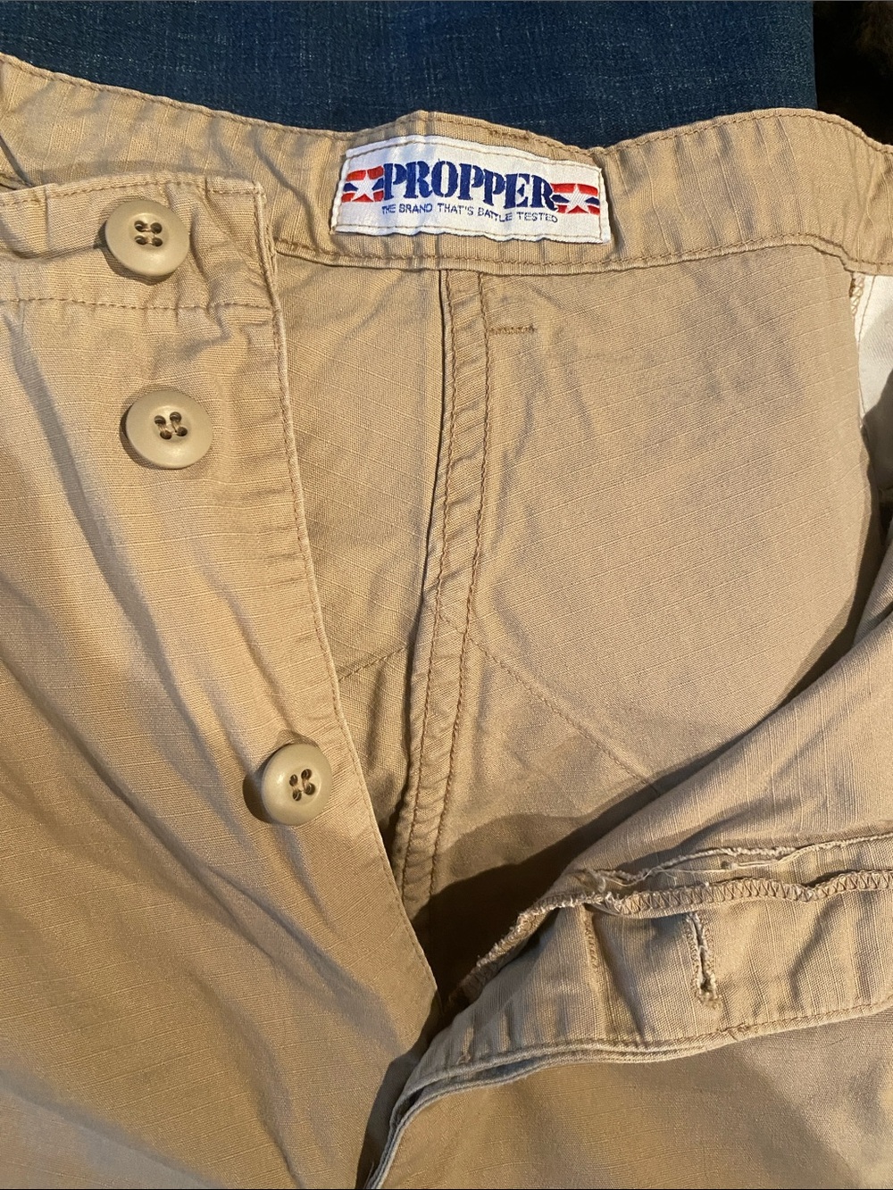 Propper men's button fly adjust waist workwear cargo pants Size 43-47 Waist J815